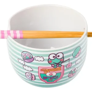 Keroppi Sanrio - Bowl para Ramen con Palillos 591ml