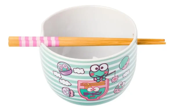 Keroppi Sanrio - Bowl para Ramen con Palillos 591ml