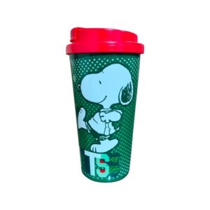 Snoopy Vaso Para Cafe con Tapa