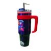 Termo Alto Doble Pared Con Boquilla Y Popote 1.2 L. I Mario Galaxy