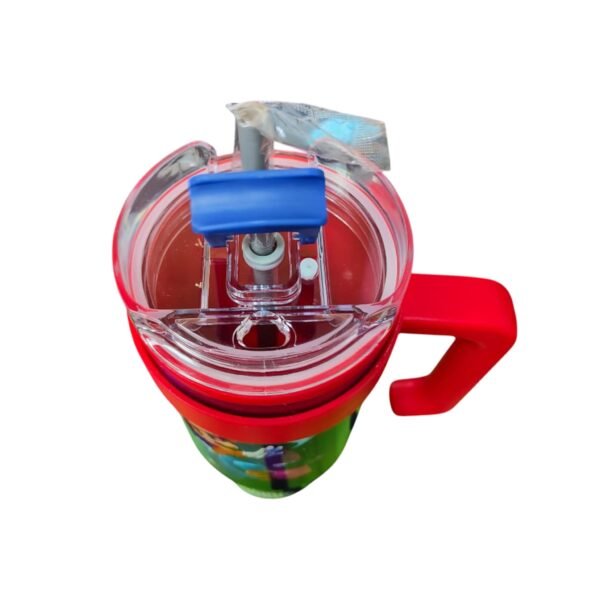Termo Alto Doble Pared Con Boquilla Y Popote 1.2 L. I Mario Galaxy
