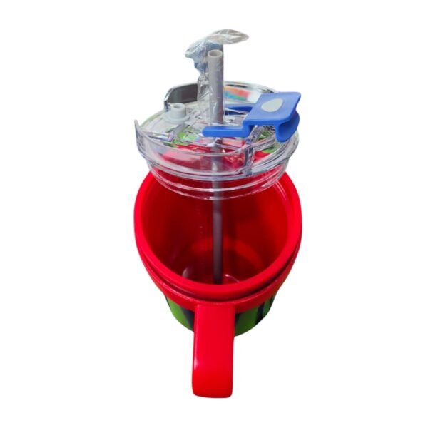 Termo Alto Doble Pared Con Boquilla Y Popote 1.2 L. I Mario Galaxy