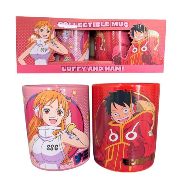 Dual Set Tazas Nami & Luffy One Piece 330 ml