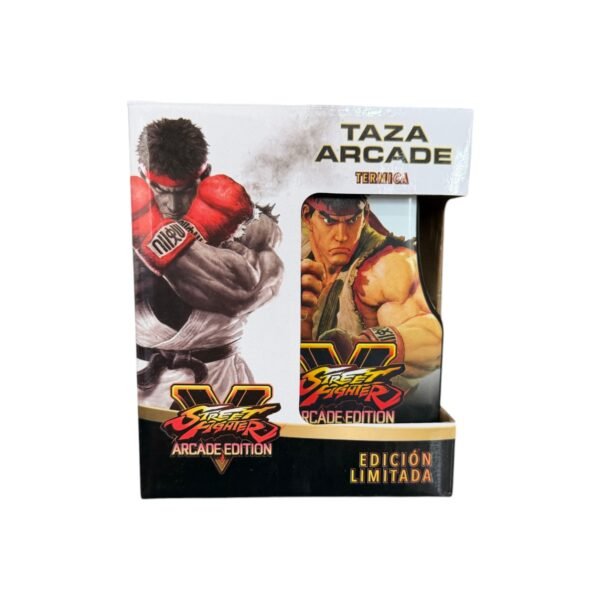 Ryu Vs Akuma Street Fighter Taza Termica 500ml Edición Limitada