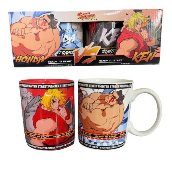 Dual Set Tazas Ken y Honda Street Fighter 330 ml