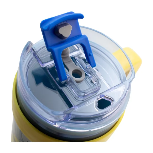Termo Alto Doble Pared Con Boquilla Y Popote 1.2 L. Minions