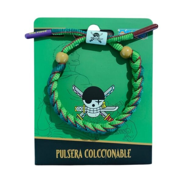 Pulsera Coleccionable Agujeta Trenzada – Zoro - One Piece - Edición Limitada