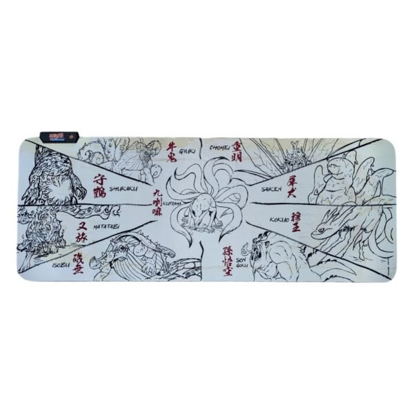 Gaming Mouse Pad Luz Led Multicolor - Naruto - Bijus Edición Limitada