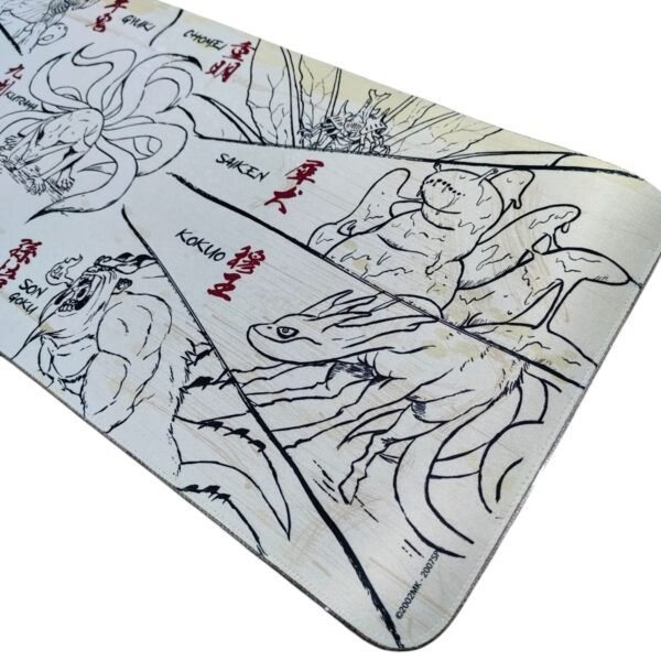 Gaming Mouse Pad Luz Led Multicolor - Naruto - Bijus Edición Limitada