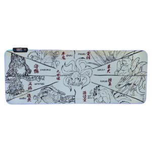 Gaming Mouse Pad Luz Led Multicolor - Naruto - Bijus Edición Limitada