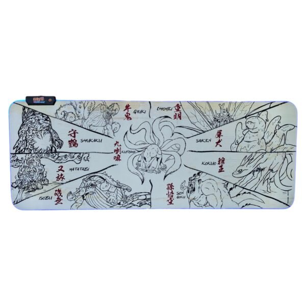 Gaming Mouse Pad Luz Led Multicolor - Naruto - Bijus Edición Limitada