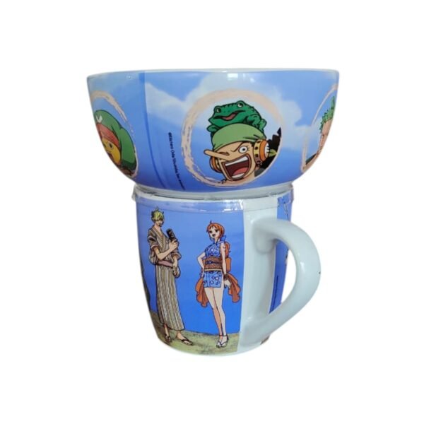 Juego Desayunador 2pzs tazon y tarro One Piece