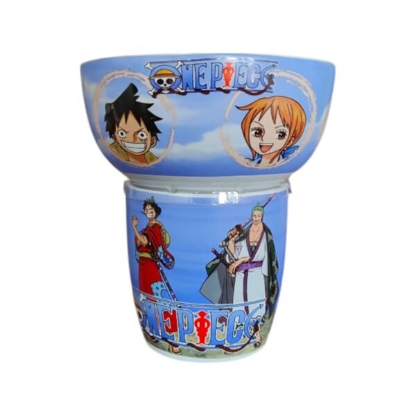 Juego Desayunador 2pzs tazon y tarro One Piece