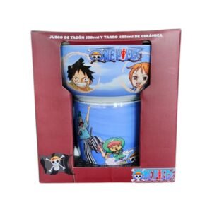 Juego Desayunador 2pzs tazon y tarro One Piece