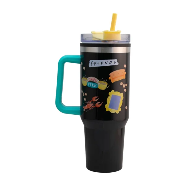 Friends - Termo Alto Doble Pared Con Popote 1.2 L