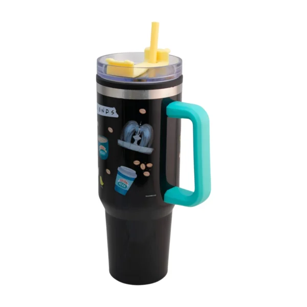 Friends - Termo Alto Doble Pared Con Popote 1.2 L