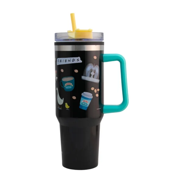 Friends - Termo Alto Doble Pared Con Popote 1.2 L