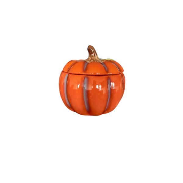 Tarro Con Tapa En Forma De Calabaza Naranja