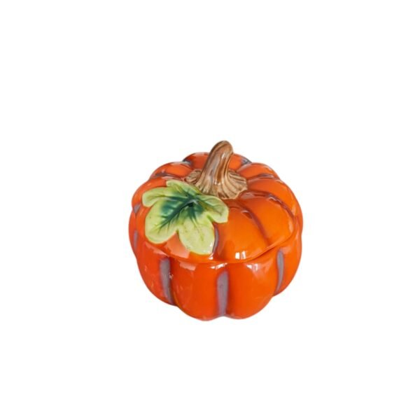 Tarro Con Tapa En Forma De Calabaza Naranja