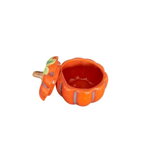 Tarro Con Tapa En Forma De Calabaza Naranja